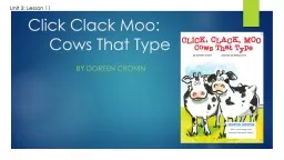 Click Clack Moo: