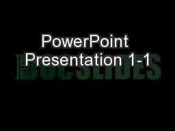 PowerPoint Presentation 1-1