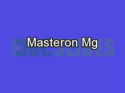 Masteron Mg