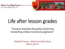 Life after lesson grades