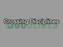 Crossing Disciplines