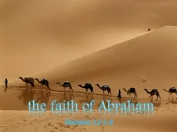 the faith of Abraham
