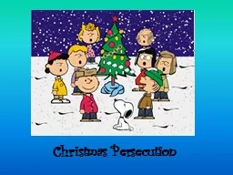 Christmas Persecution