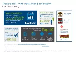 Transform IT with networking innovation