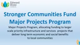 Stronger Communities Fund