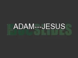 ADAM---JESUS