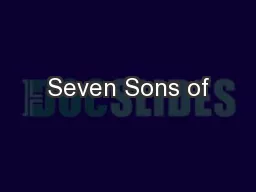 Seven Sons of