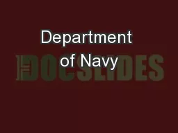 Department of Navy