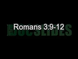 Romans 3:9-12