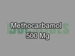 Methocarbamol 500 Mg