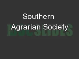 Southern Agrarian Society