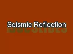 Seismic Reflection