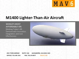 M1400 Lighter-Than-Air Aircraft