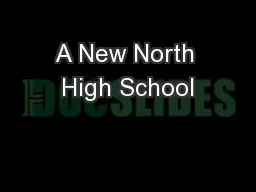 A New North High School