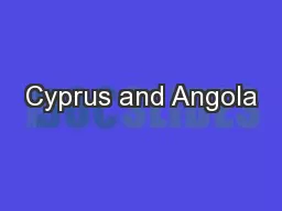Cyprus and Angola