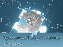 Psychodynamic Theory of Personality