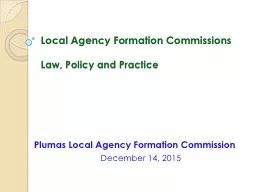 Local Agency Formation Commissions