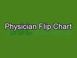Physician Flip Chart