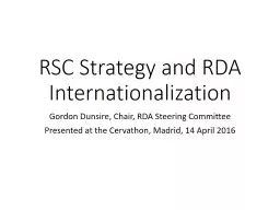 RSC Strategy