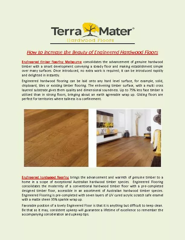 PDF-How to Increase the Beauty of Engineered Hardwood Floors