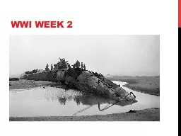 WWI WEEK 2