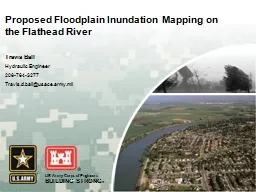 Proposed Floodplain Inundation Mapping on the Flathead Rive
