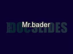 Mr.bader
