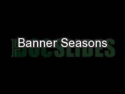 Banner Seasons