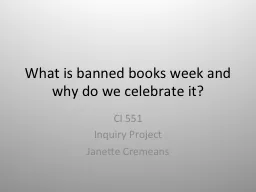 What is banned books week and why do we celebrate it?