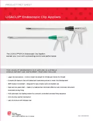 The LIGACLIP ERCA Endoscopic Clip Appliers earned your