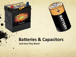Batteries & Capacitors
