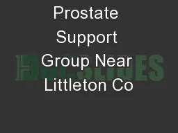 Prostate Support Group Near Littleton Co
