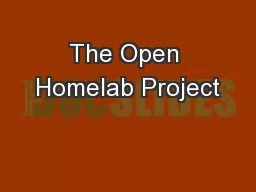 The Open Homelab Project