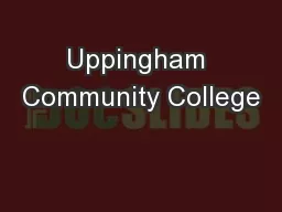 Uppingham Community College