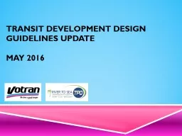 Transit Development Design Guidelines Update