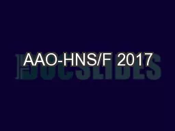 AAO-HNS/F 2017