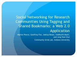 Social Networking for Research Communities Using Tagging an