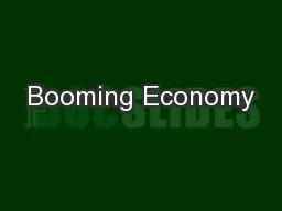 Booming Economy