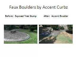 Faux Boulders by Accent Curbz