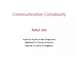 Communication Complexity