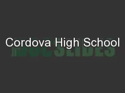 Cordova High School