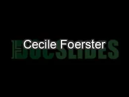 Cecile Foerster
