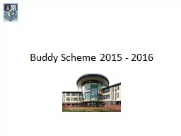 Buddy Scheme 2015 - 2016