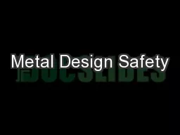 Metal Design Safety