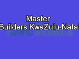 Master Builders KwaZulu-Natal