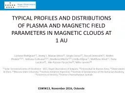 TYPICAL PROFILES AND DISTRIBUTIONS OF PLASMA AND MAGNETIC F