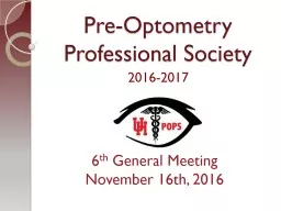Pre-Optometry Professional Society