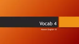 Vocab 4