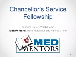 Chancellor’s Service Fellowship
