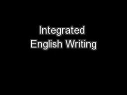 Integrated English Writing